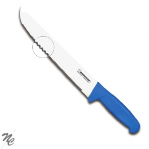 Couteau poisson micro denté bleu 42 cm