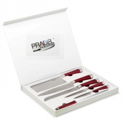 Coffret 4 couteaux, 1 fusil, 1 couperet Pradel