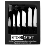 Coffret 7 couteaux de cuisine, lames céramique