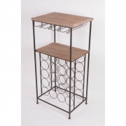 Meuble de cave casier 20 bouteilles + rack pour verres