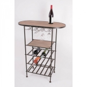 Meuble de cave casier 15 bouteilles + rack verres