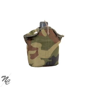 Gourde alu 1L avec housse camouflée