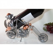 Porte bouteille métal décor moto Biker