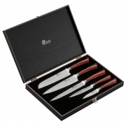 Coffret 5 couteaux lame effet DAMAS