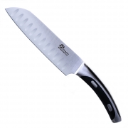 Couteau Santoku lame alvéolée